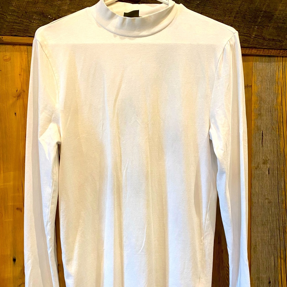 Men’s White ASOS turtle neck long sleeves